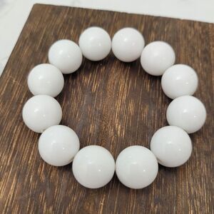 Vintage Pure White Beads Bracelet
